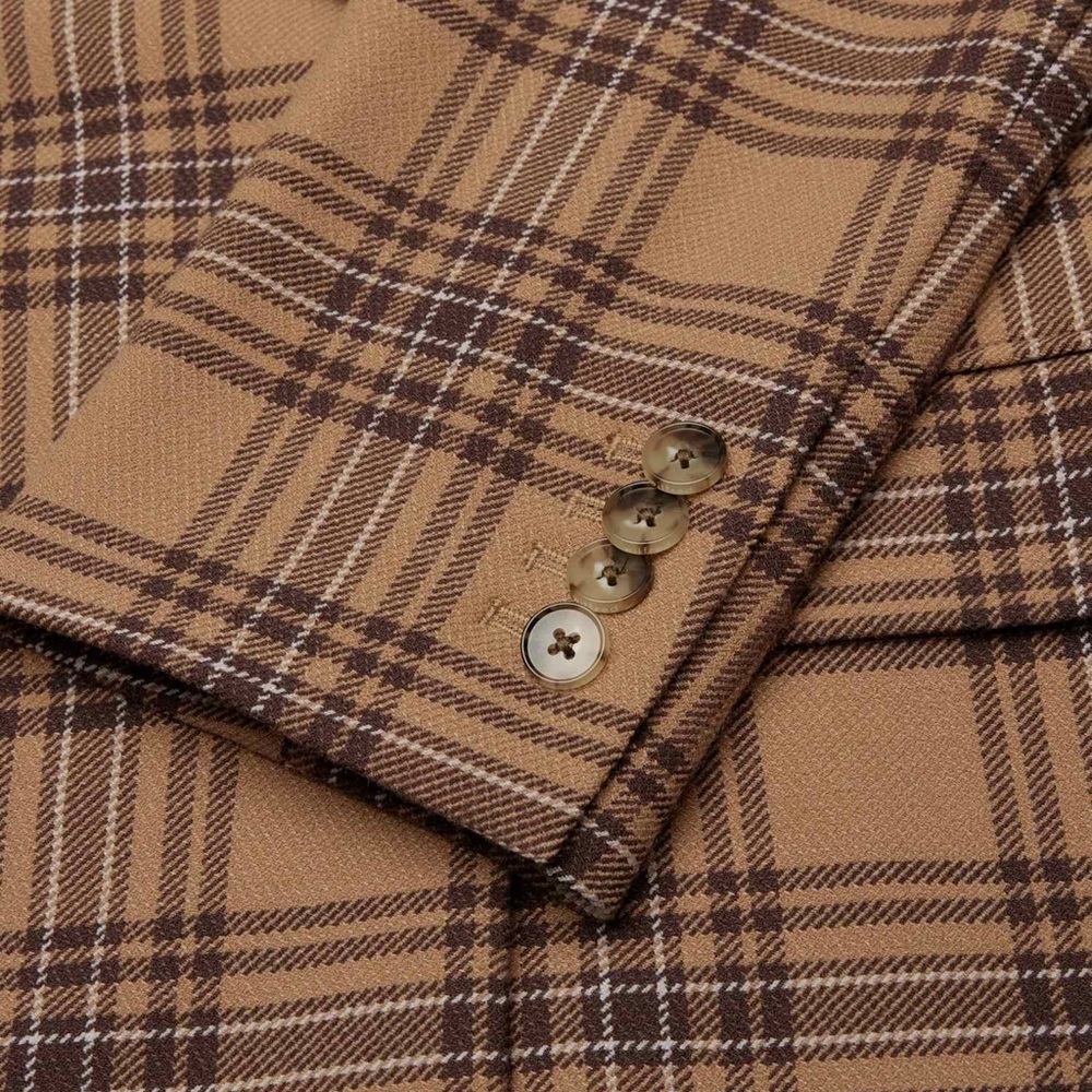 New Wilfred Aritzia Cherrelle Blazer Plaid Double-Breasted Check Preppy Chic View 5
